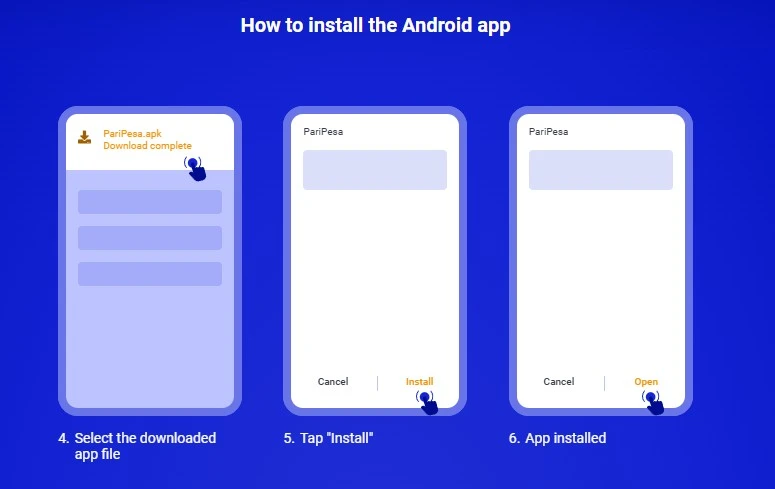 Paripesa APP install