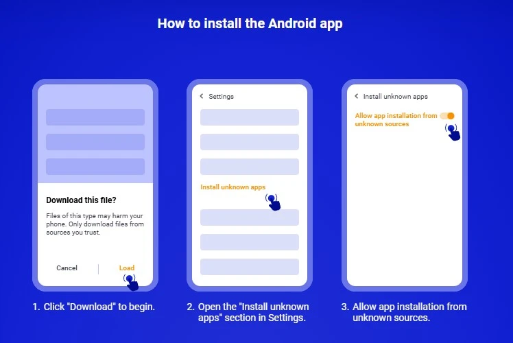 Paripesa APK install